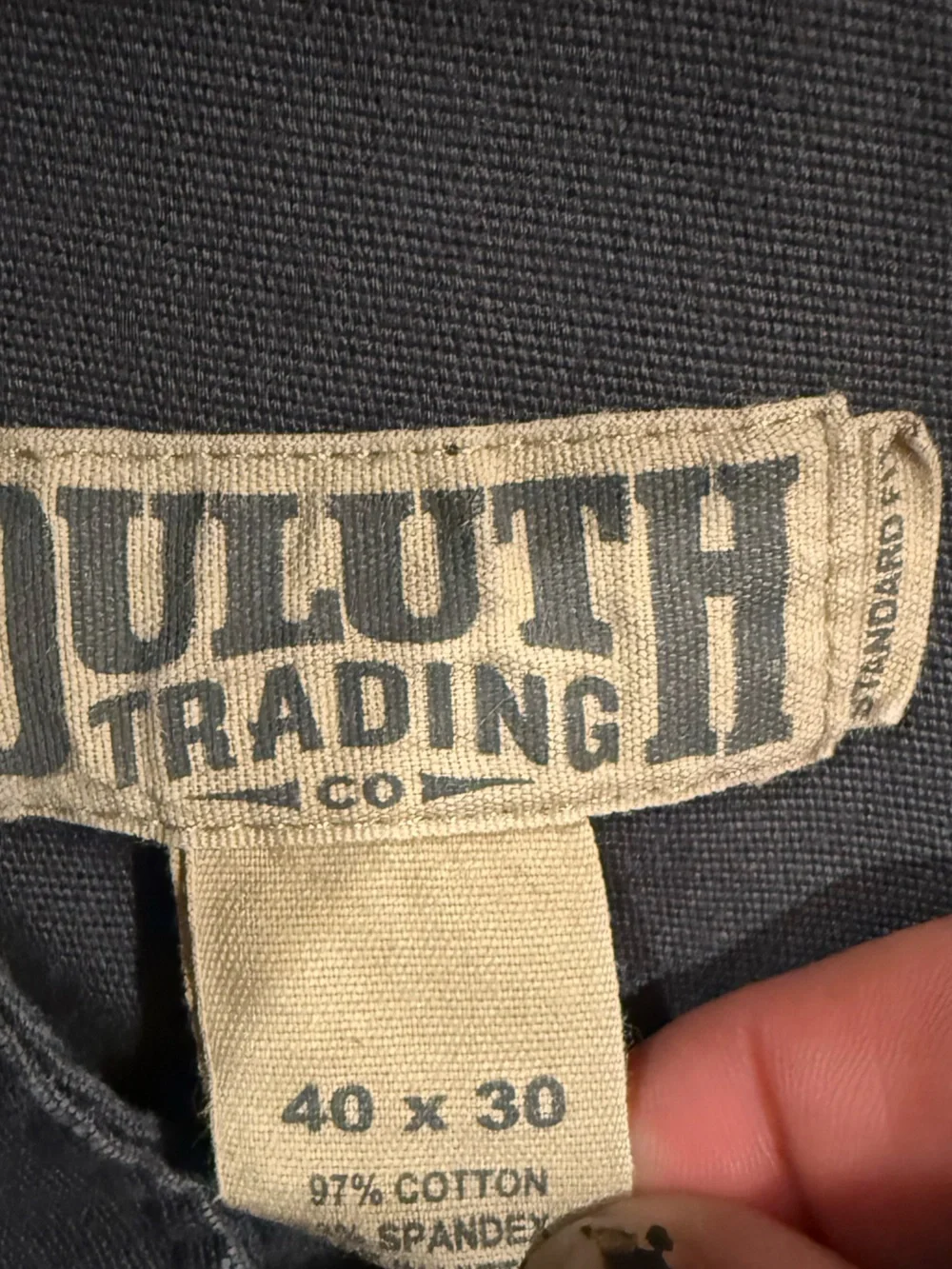Duluth Trading Co Flex Fire Hose Cargo Work Pants Men’s 40x30